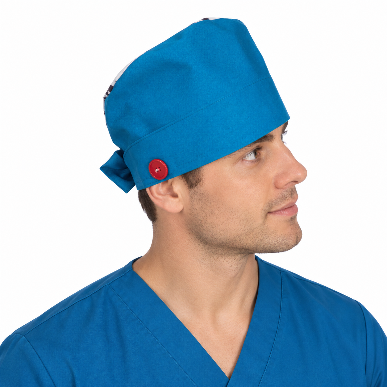 Calot médical bloc opératoire en coton – Motif Noël – Taille adulte unisexe