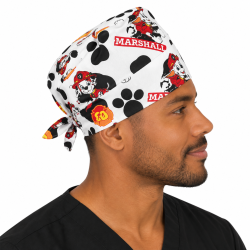 Coiffe de chirurgien en coton – Motif Marshall