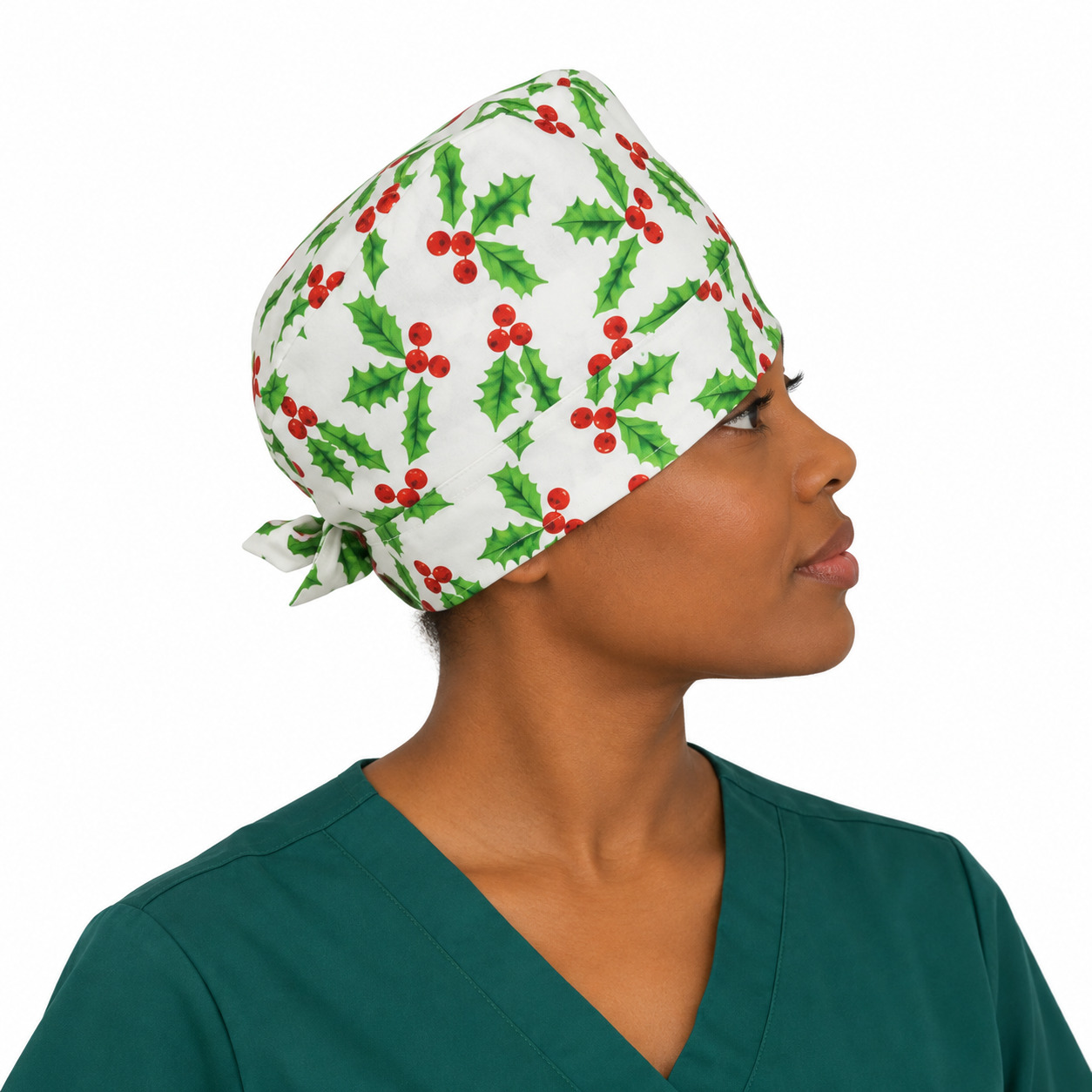 Calot médical en coton – Motif Noël – Taille adulte unisexe