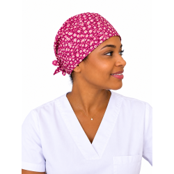Calot médical couvrant en coton – Motif Liberty